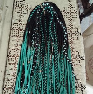 Set of 50-24" DE wool dreadlock extensions